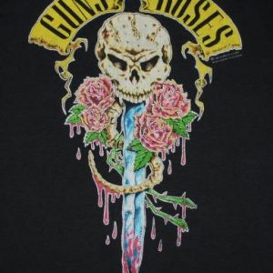 VINTAGE 1991 GUNS N ROSES HERE TODAY GONE TO HELL T-SHIRT *