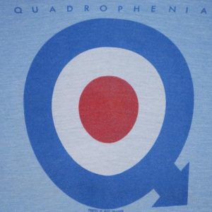 VINTAGE THE WHO ORIGINAL 1973 QUADROPHENIA T- SHIRT *