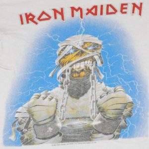 VINTAGE IRON MAIDEN 1985 WORLD SLAVERY TOUR T-SHIRT *