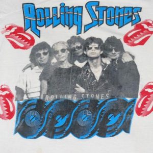 VINTAGE THE ROLLING STONES 1989 STEEL WHEELS TOUR T-SHIRT *