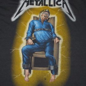 VINTAGE METALLICA RIDE THE LIGHTNING 1985 US TOUR T-SHIRT *