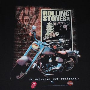 VINTAGE THE ROLLING STONES 1994 LIVE STATE OF MIND T-SHIRT *