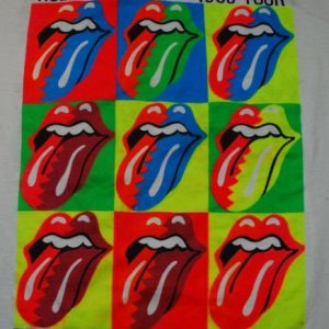 VINTAGE THE ROLLING STONES 1989 WORLD TOUR T-SHIRT *