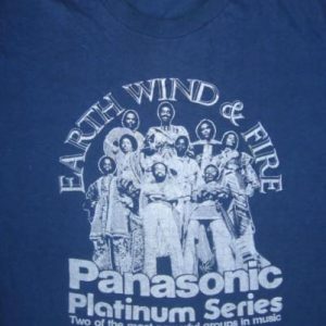 Vintage 1970's Earth Wind & Fire Panasonic Promo T Shirt