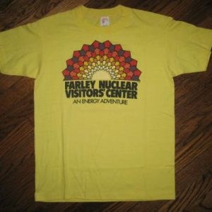 NUCLEAR Power Plant Energy Adventure Vintage 1980s T-shirt