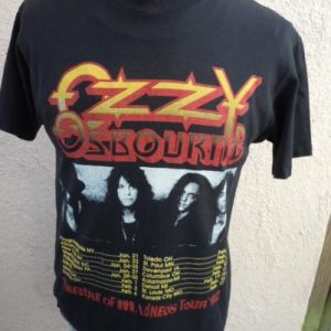 Reversed Ozzy Osbourne 1992 Theatre of Madness Concert Shirt