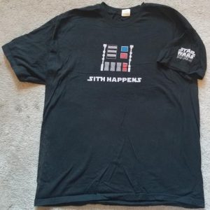 Star Wars Ep3 ILM VFX Crew Shirt Sith Happens 2004