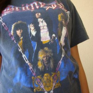 RARE GLAM ROCK BRITNEY FOX REVOLUTION 1988 TOUR T SHIRT