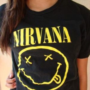 ORIGINAL VINTAGE 1992 NIRVANA SMILEY T SHIRT