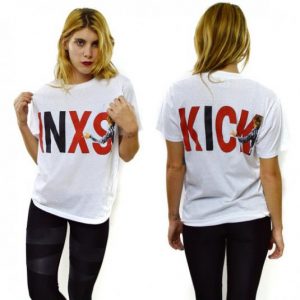 Vintage 80s INXS Kick 50/50 T Shirt Sz L