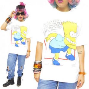 Vintage 90s The Simpsons Bart Simpson T Shirt Sz L