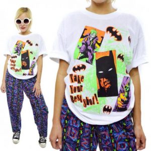 Vintage 80s Batman Joker Take Your Best Shot T Shirt