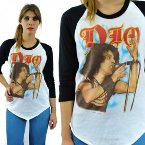 Vintage 80s DIO The Last In Line Raglan Jersey T Shirt