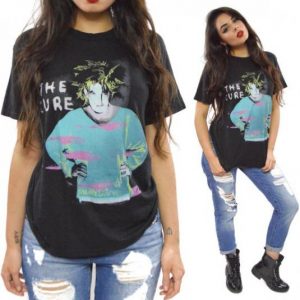 Vintage 80s The Cure Standing On a Beach Goth T Shirt Sz L