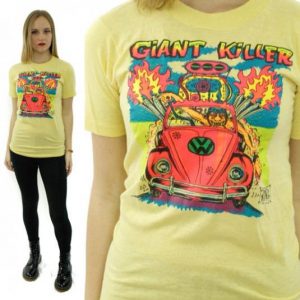 Vintage 80s GIANT KILLER Hot Rod Rat's Hole T Shirt