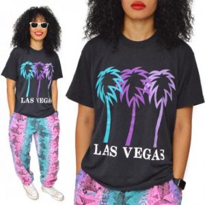 Vintage 80s Las Vegas Screen Stars T Shirt Sz L