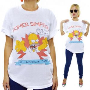 Vintage 80s The Simpsons Homer Simpson T Shirt