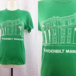 Vintage 80s VANDERBILT MANSION Tee Screen Stars T Shirt