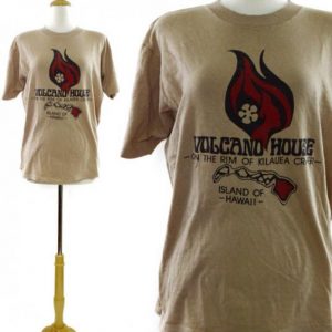 Vintage 80s Volcano House Hawaii Hi Cru Stedman T Shirt