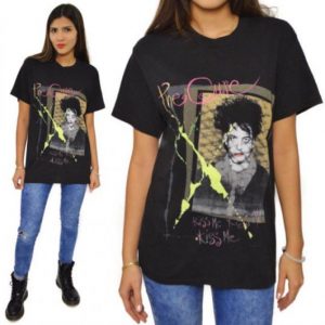 Vintage 80s The Cure Kiss Me Kiss Me Kiss Me Tour T Shirt M