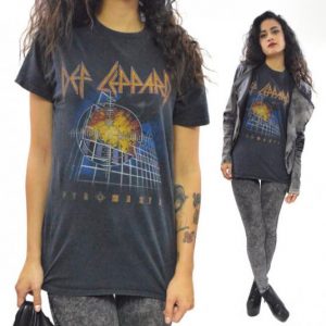 Vintage 80s Def Leppard Pyromania Tour T Shirt Sz M