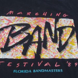 1989 Florida Marching Band Festival Vintage T-Shirt