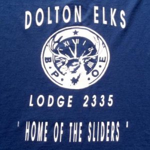 Vintage 1990s Dolton IL Elks Lodge Navy Blue T-Shirt XL