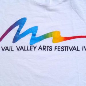 Vintage 1980s Vail Valley Arts Festival White T-Shirt L