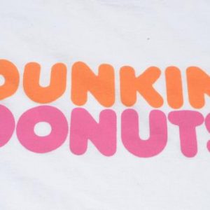 Vintage 1990s Dunkin Donuts White T-Shirt L