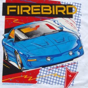 Vintage 1990s Pontiac Firebird Trans Am White T Shirt XL