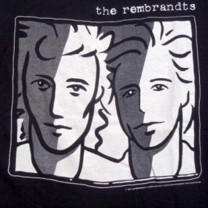 Vintage 1990s The Rembrants Concert Rocker Black T-Shirt XL