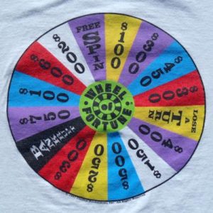 Vintage 1997 Wheel of Fortune Game Show White T Shirt XL