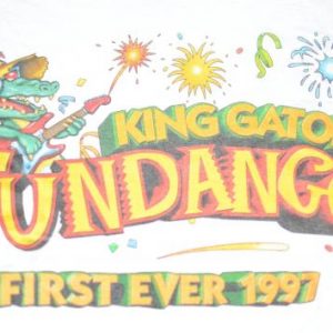 Vintage 1997 King Gator Fundango Universal White T Shirt L