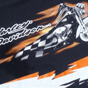 Vintage 2000s Black Harley Davidson Motorcycles T-Shirt L