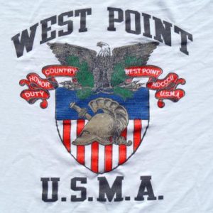 Vintage 1980s West Point Military Academy White T-Shirt XL