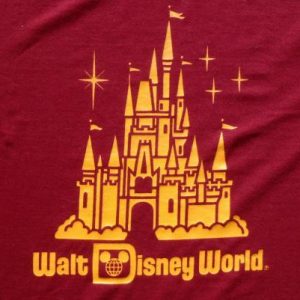 Vintage 1980s Walt Disney World Garnet Souvenir T-Shirt M/L