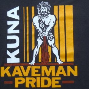 Vintage 1980s Kona Kaveman Pride Black T-Shirt L