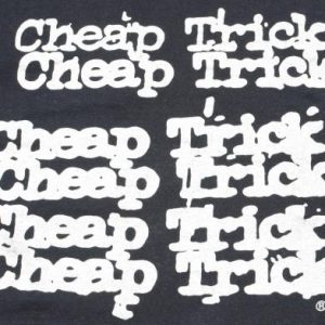 Vintage 1982 Cheap Trick Concert Tour Black T Shirt M