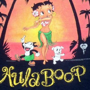 Vintage 1990s Betty Boop Kona Hawaii Black Tourist T-Shirt L