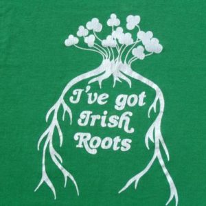 Vintage 1980s I've Got Irish Roots Green T-Shirt L