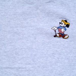 Vintage 1990s Mickey Mouse Golf Embroidered T-Shirt L