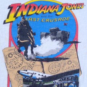 Vintage 1989 Indiana Jones Last Crusade Cotton T Shirt M