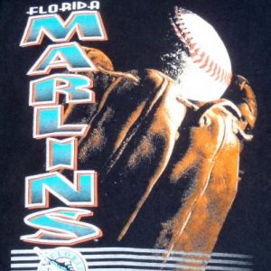 Vintage 1990s Florida Marlins Baseball MLB Cotton T-Shirt XL