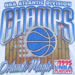 Vintage 1995 White Orlando Magic NBA Cotton T Shirt XL