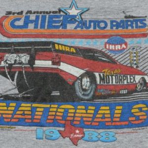 Vintage 1988 IHRA Nationals Racing Rayon Blend T-Shirt L