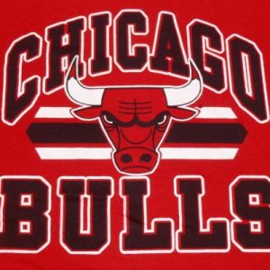 Vintage 1980s Red Chicago Bulls NBA Throwback T-Shirt M