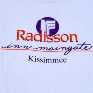 Vintage 1990s White Radisson Kissimmee FL Cotton T-Shirt XL