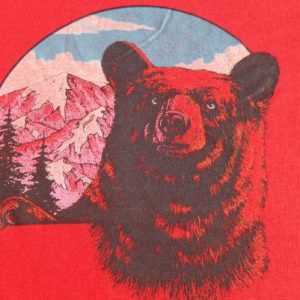 Vintage 1980s Red Bear T-Shirt