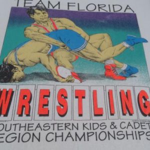 Vintage 1980s Team Florida Wrestling T-Shirt S/M