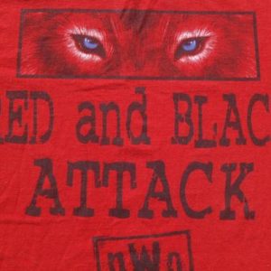 Vintage 1998 WCW nWo Red and Black Wrestling T Shirt L